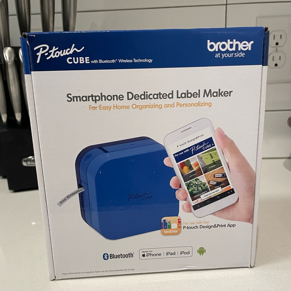 P-touch Cube Label Maker for Smartphone